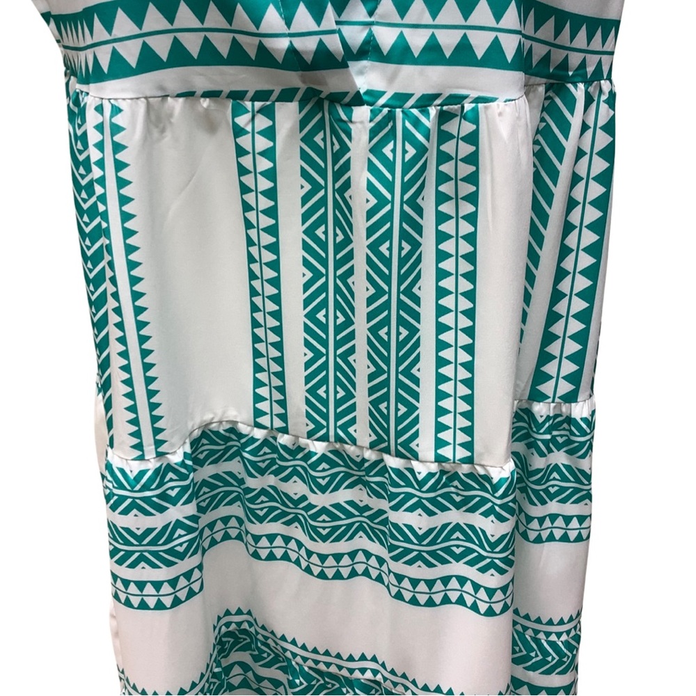 Chic Sleeveless Patterned Mini Shift Sundress, Me… - image 8